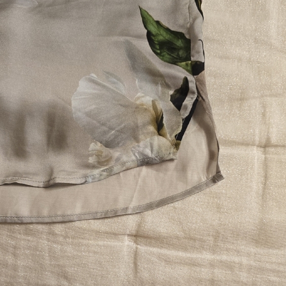 All Saints Gray Button Down Blouse with Notched Collar - Picture 16 of 16